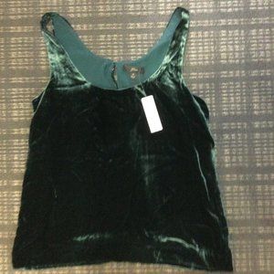 J crew Velvet Tank Top New With Tags